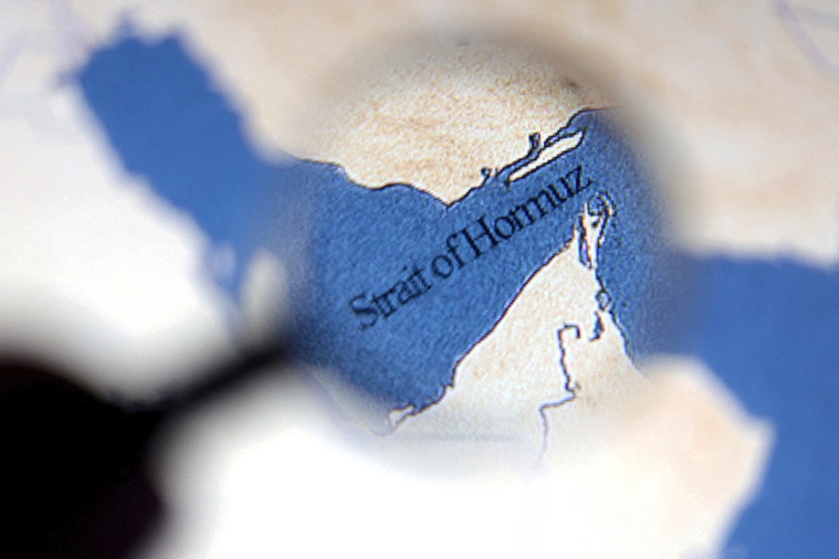 A map showing the Strait of Hormuz, in this illustration produced on June 22, 2025. Dado Ruvic/Reuters