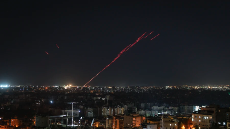 Citizens in the city fire bullets into the sky to celebrate the ceasefire agreement, in Beirut, Lebanon, on April 16, 2026. (Adri Salido/Getty Images)