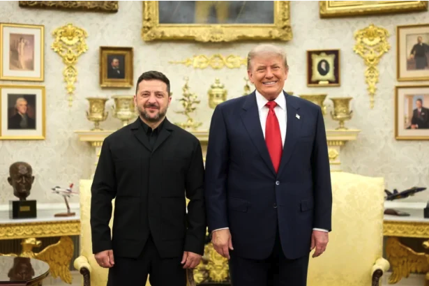 Ukrainian President Volodymyr Zelenskyy (L) and U.S. President Donald Trump in the Oval Office of the White House on July 28, 2026. Ukrainian Presidential Press Service
