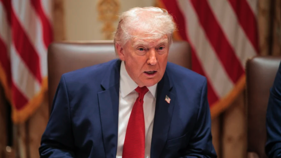 President Donald Trump speaks during a Cabinet meeting in the Cabinet Room of the White House in Washington on March 26, 2026. (Chip Somodevilla/Getty Images)
