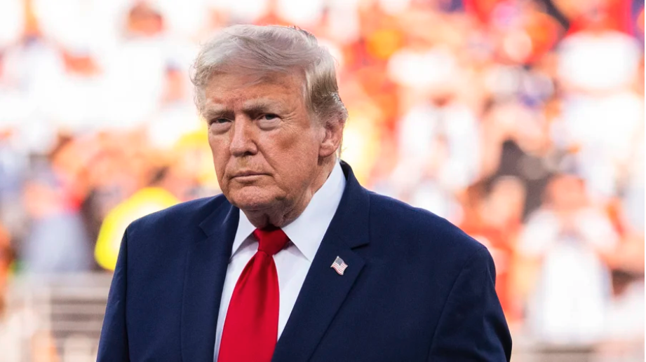 President Donald Trump at New York–New Jersey Stadium in East Rutherford, N.J., on July 19, 2026. (David Ramos/Getty Images)