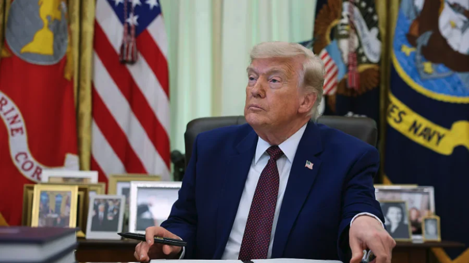 President Donald Trump in the Oval Office of the White House in Washington on June 3, 2026. (Kevin Dietsch/Getty Images)