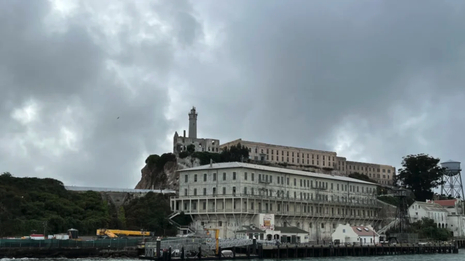 The former federal penitentiary on Alcatraz Island in the San Francisco Bay on Sept. 9, 2025. (Allan Stein/The Epoch Times)